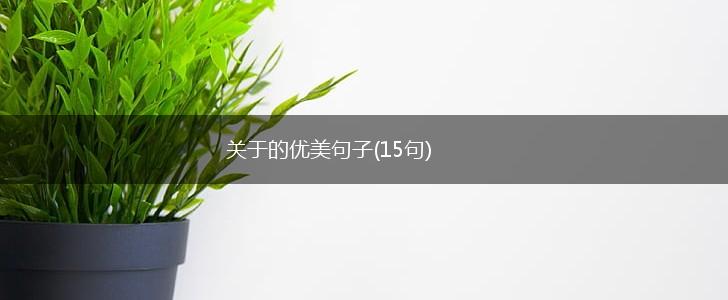 关于的优美句子(15句),第1张