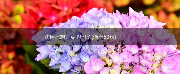 劝自己想开点的句子(通用60句),第1张