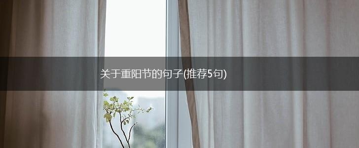 关于重阳节的句子(推荐5句),第1张