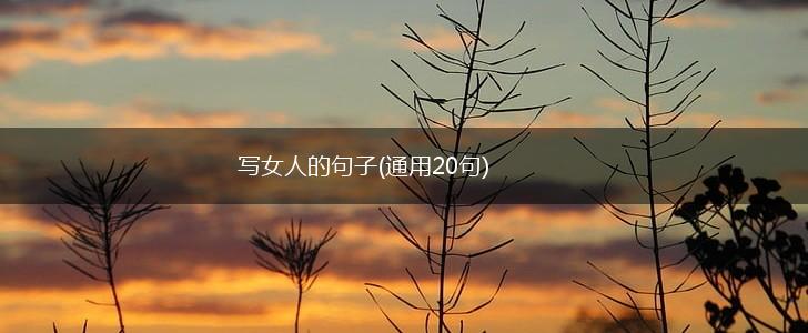 写女人的句子(通用20句),第1张