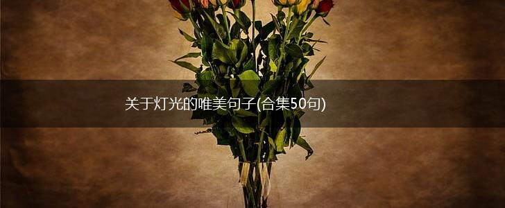 关于灯光的唯美句子(合集50句),第1张