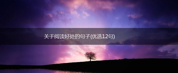 关于阅读好处的句子(优选12句),第1张