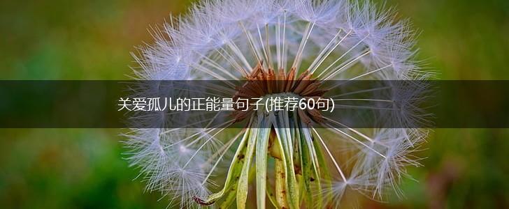 关爱孤儿的正能量句子(推荐60句),第1张