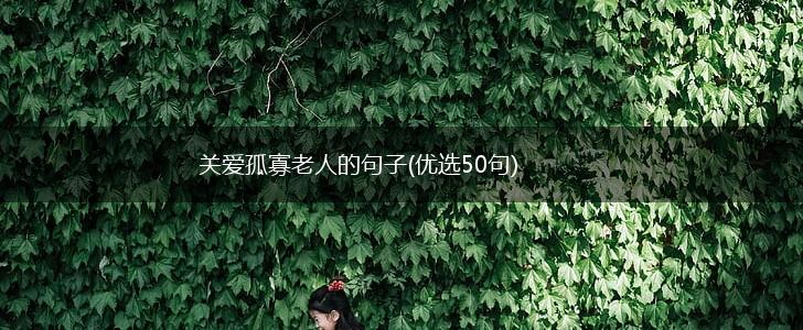 关爱孤寡老人的句子(优选50句),第1张