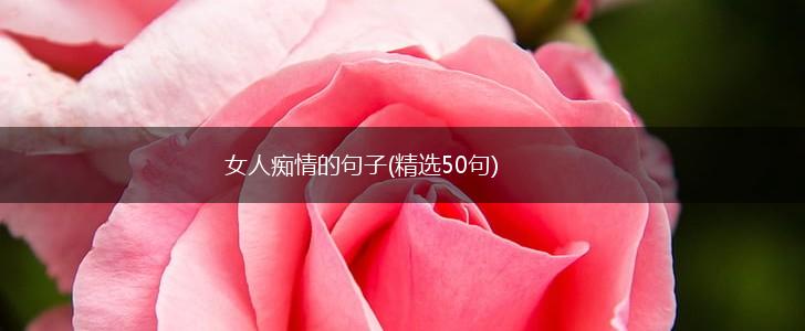 女人痴情的句子(精选50句),第1张
