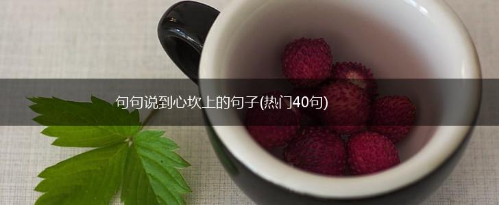 句句说到心坎上的句子(热门40句),第1张