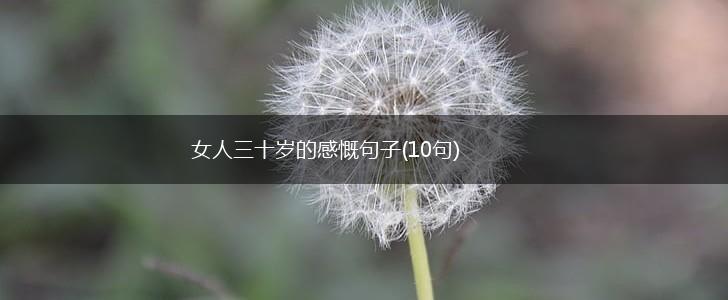 女人三十岁的感慨句子(10句),第1张