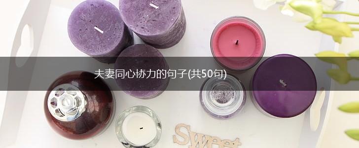 夫妻同心协力的句子(共50句),第1张