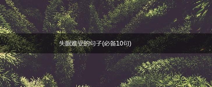 失眠难受的句子(必备10句),第1张