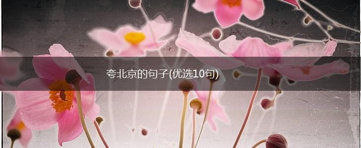 夸北京的句子(优选10句),第1张