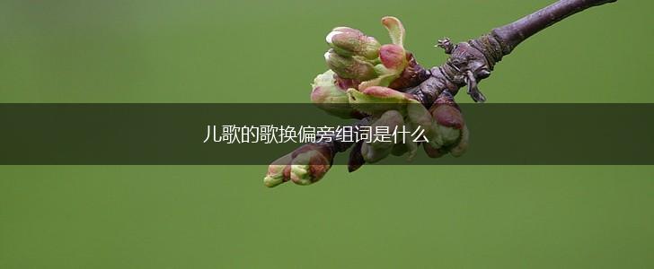 儿歌的歌换偏旁组词是什么,第1张