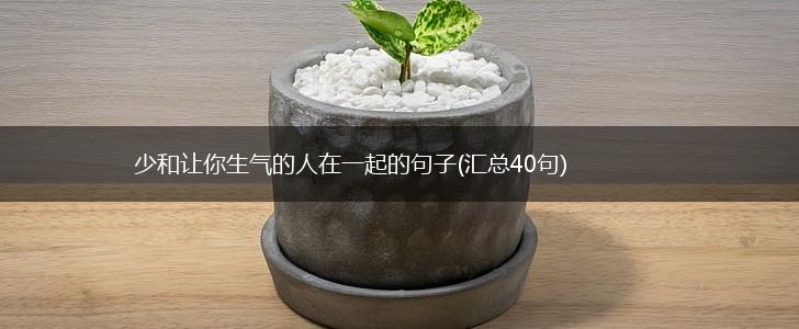 少和让你生气的人在一起的句子(汇总40句),第1张