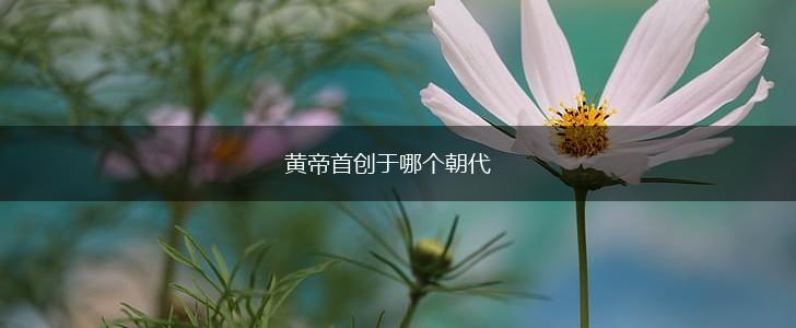 黄帝首创于哪个朝代,第1张