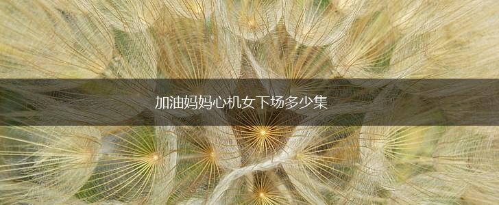 加油妈妈心机女下场多少集,第1张
