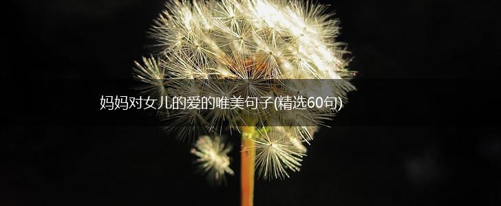 妈妈对女儿的爱的唯美句子(精选60句),第1张