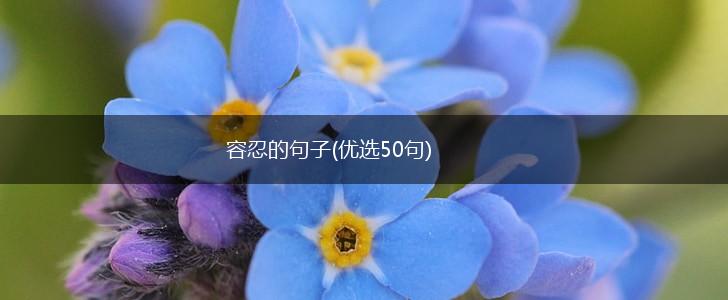 容忍的句子(优选50句),第1张