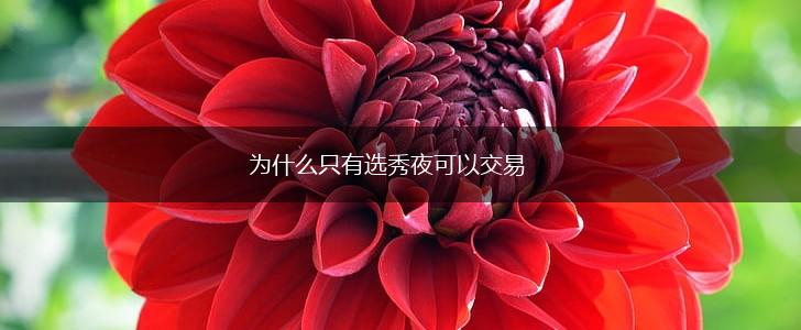 为什么只有选秀夜可以交易,第1张