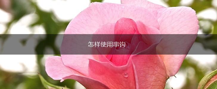 怎样使用串钩,第1张