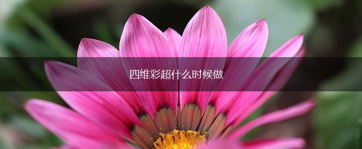 四维彩超什么时候做,第1张