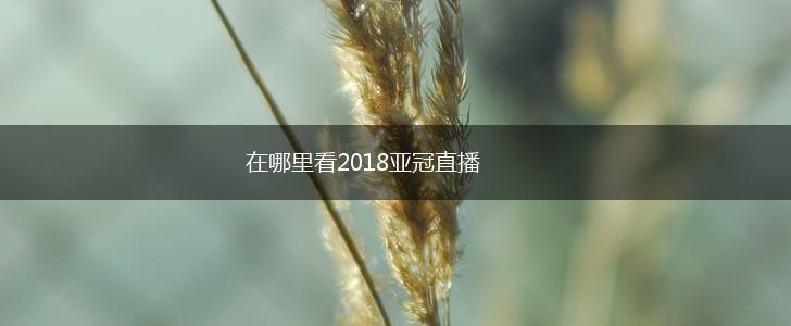 在哪里看2018亚冠直播,第1张