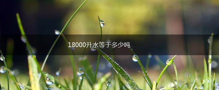 18000升水等于多少吨,第1张