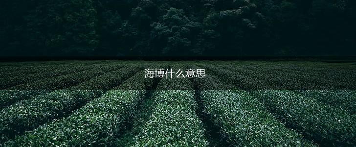 海博什么意思,第1张