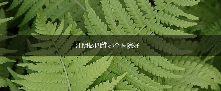 江阴做四维哪个医院好,第1张