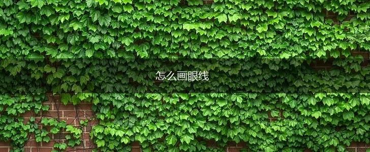 怎么画眼线,第1张