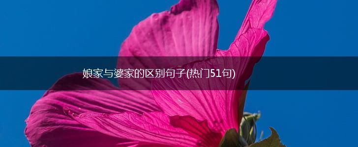 娘家与婆家的区别句子(热门51句),第1张