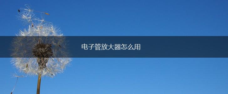 电子管放大器怎么用,第1张