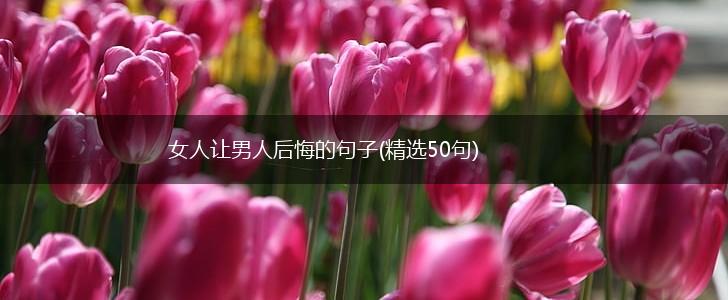 女人让男人后悔的句子(精选50句),第1张