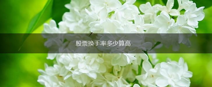 股票换手率多少算高,第1张