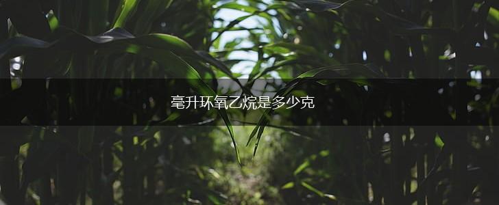 毫升环氧乙烷是多少克,第1张