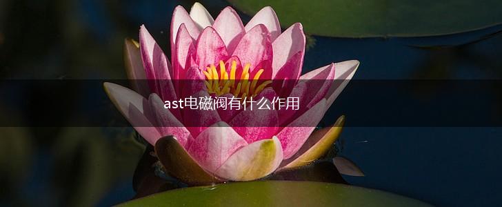 ast电磁阀有什么作用,第1张