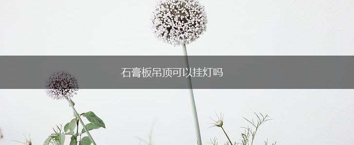 石膏板吊顶可以挂灯吗,第1张