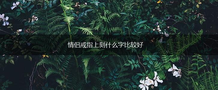 情侣戒指上刻什么字比较好,第1张