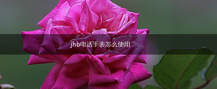 jhb电话手表怎么使用,第1张