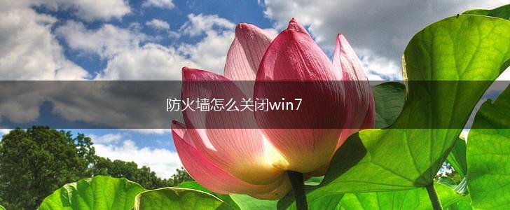 防火墙怎么关闭win7,第1张
