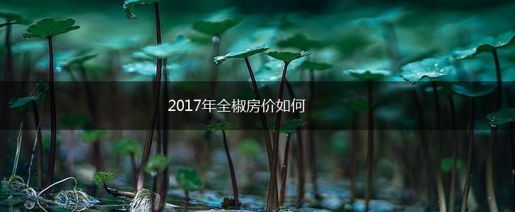 2017年全椒房价如何,第1张