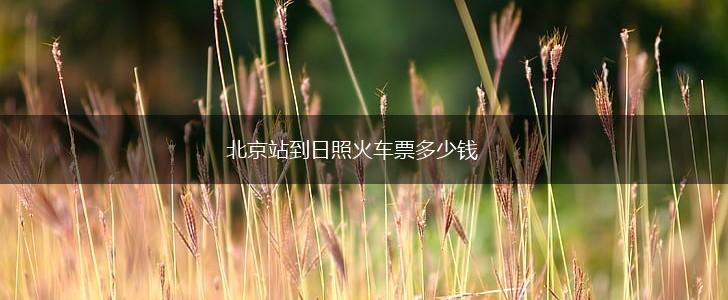 北京站到日照火车票多少钱,第1张