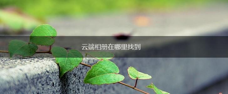 云端相册在哪里找到,第1张