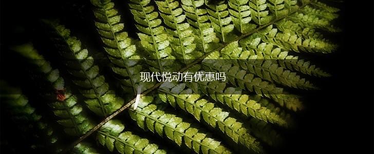现代悦动有优惠吗,第1张