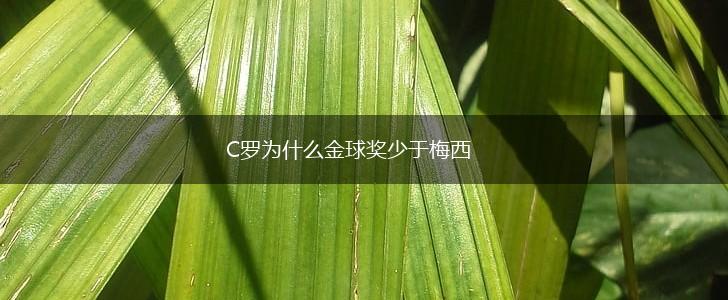 C罗为什么金球奖少于梅西,第1张