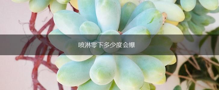 喷淋零下多少度会爆,第1张