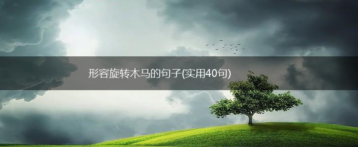 形容旋转木马的句子(实用40句),第1张