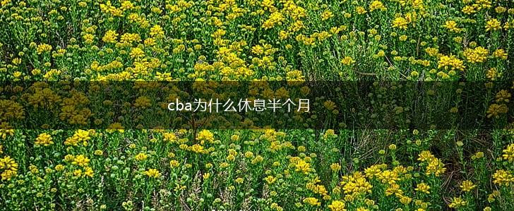 cba为什么休息半个月,第1张