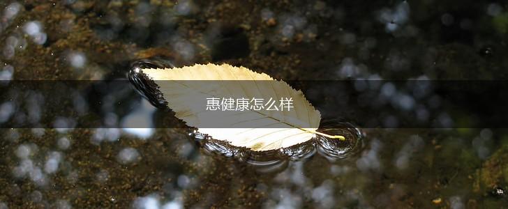 惠健康怎么样,第1张