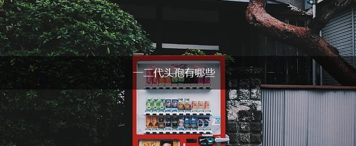 一二代头孢有哪些,第1张
