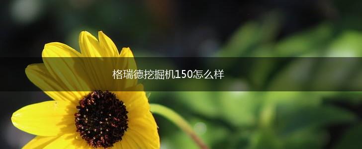 格瑞德挖掘机150怎么样,第1张