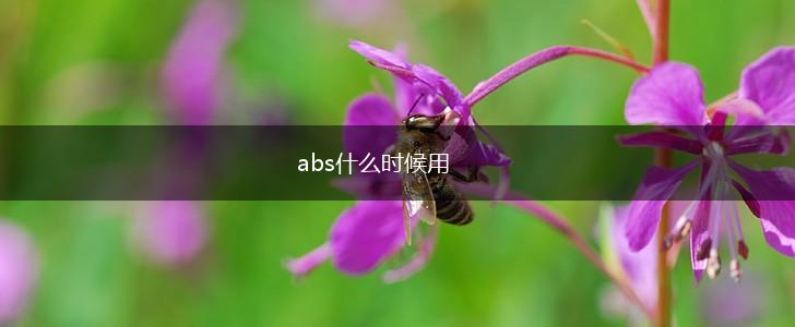 abs什么时候用,第1张